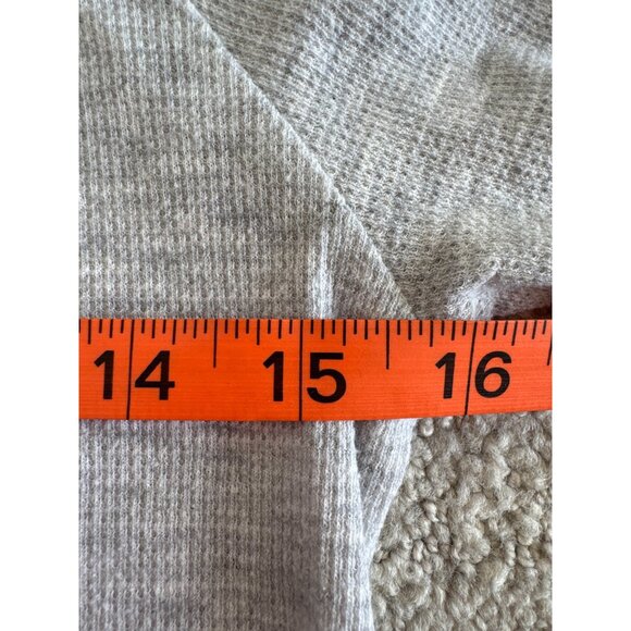 Moose Plaid Graphic Long Sleeve Womens Shirt In Gray - Picture 4 of 6